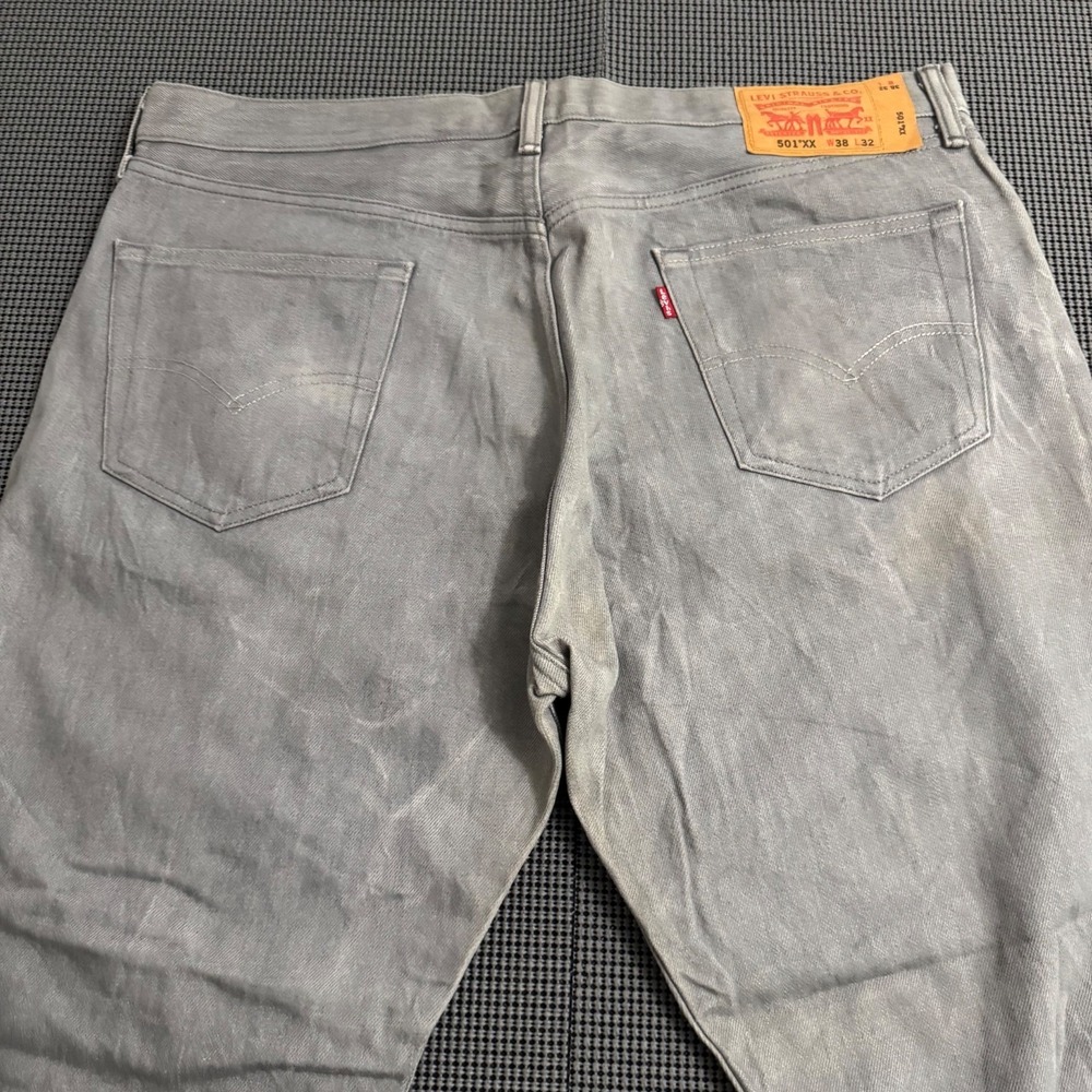 Levi's 501XX 6-Button VTG Fly‎ Jeans Gray Mens 38x32 - Picture 14 of 16